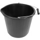 Black Plastic Bucket 